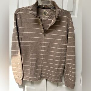 GHBass Earth Men’s Shirt, Sm. 100 cotton w Dry Technology. 1/4 zip. Long sleeve